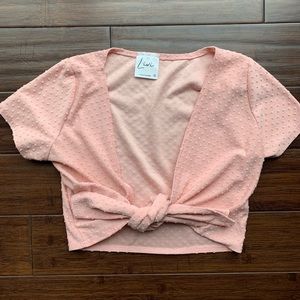 Lulus tie front crop top
